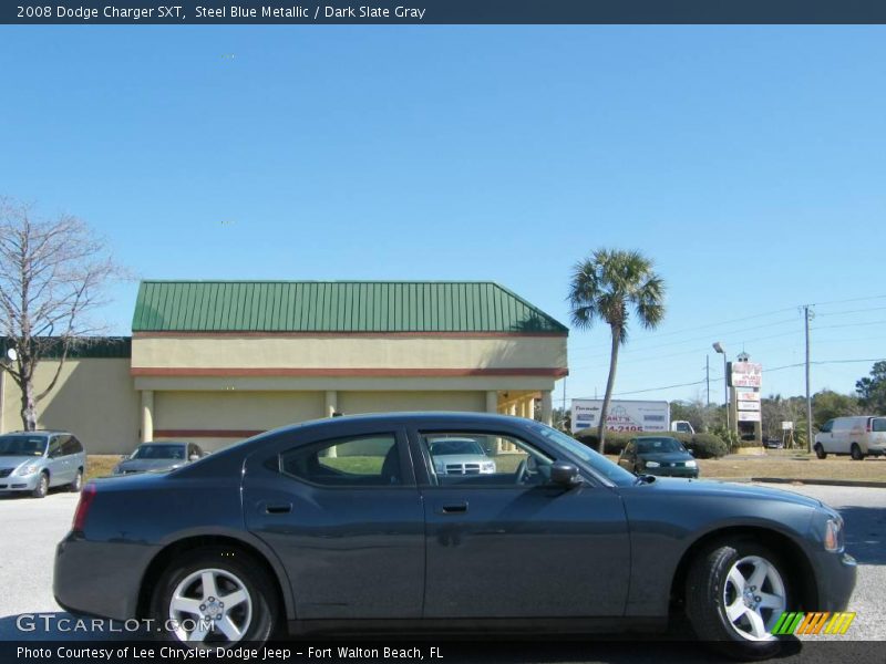Steel Blue Metallic / Dark Slate Gray 2008 Dodge Charger SXT