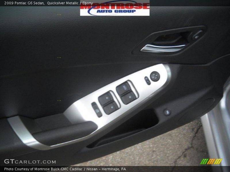 Quicksilver Metallic / Ebony 2009 Pontiac G6 Sedan