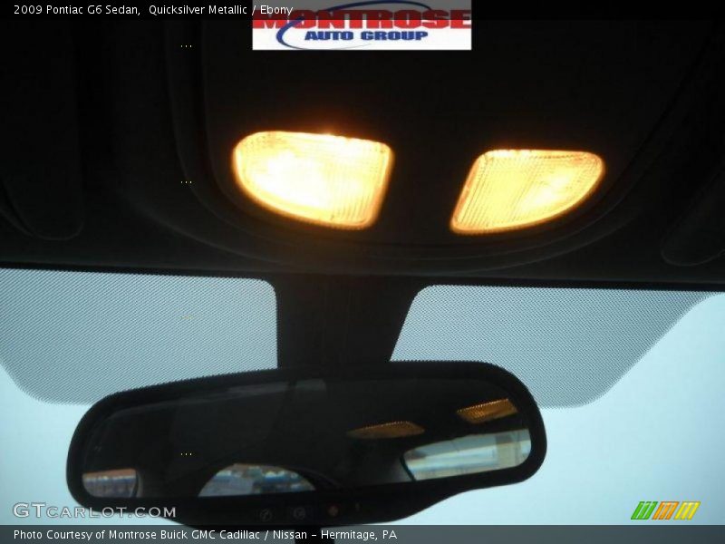 Quicksilver Metallic / Ebony 2009 Pontiac G6 Sedan
