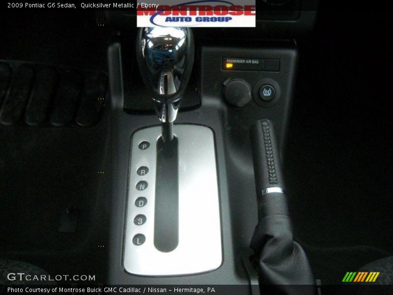 Quicksilver Metallic / Ebony 2009 Pontiac G6 Sedan