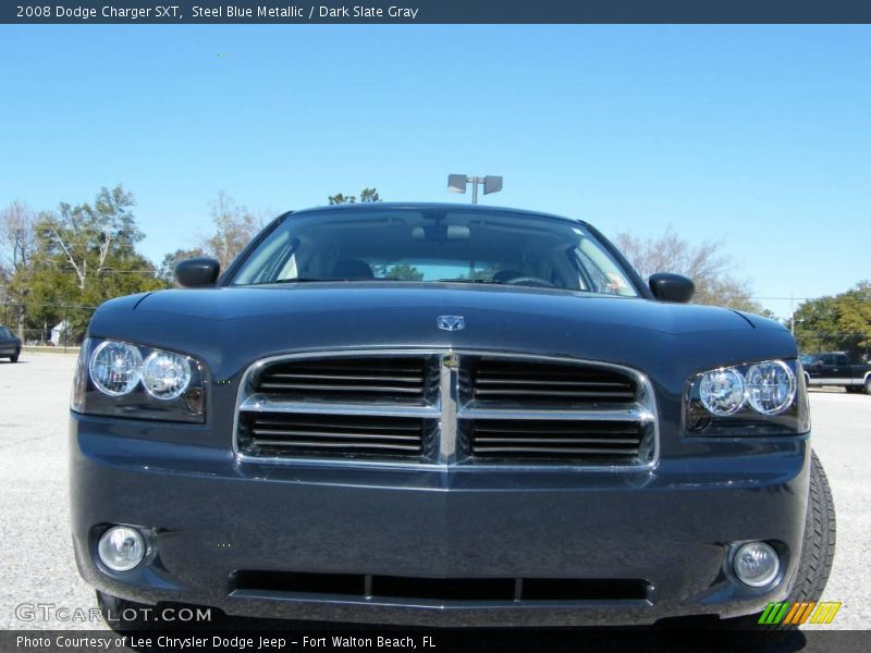 Steel Blue Metallic / Dark Slate Gray 2008 Dodge Charger SXT