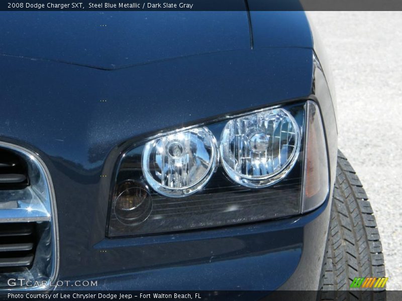 Steel Blue Metallic / Dark Slate Gray 2008 Dodge Charger SXT