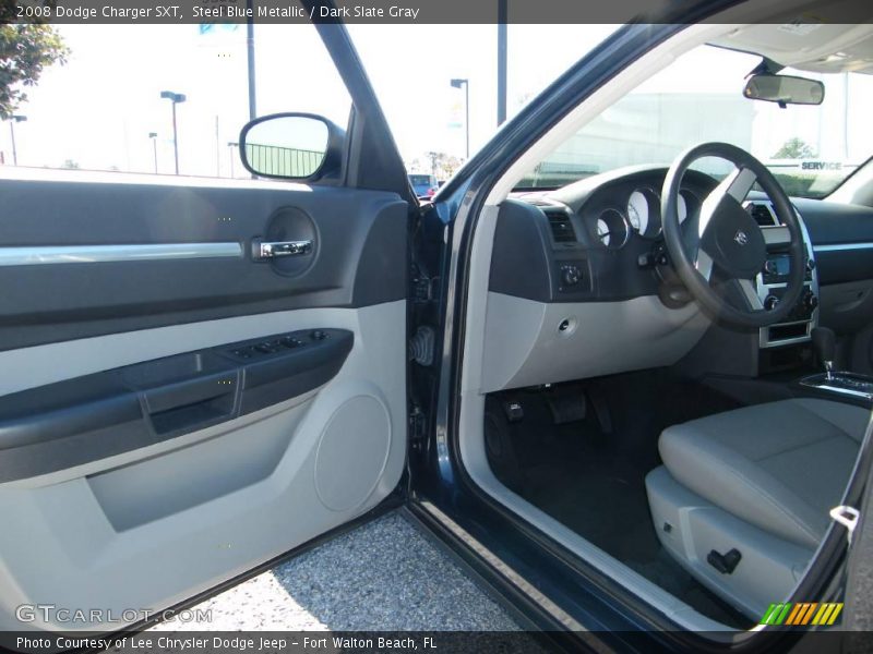 Steel Blue Metallic / Dark Slate Gray 2008 Dodge Charger SXT