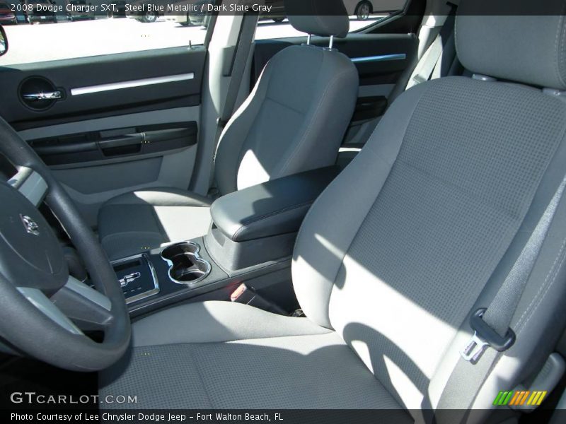 Steel Blue Metallic / Dark Slate Gray 2008 Dodge Charger SXT
