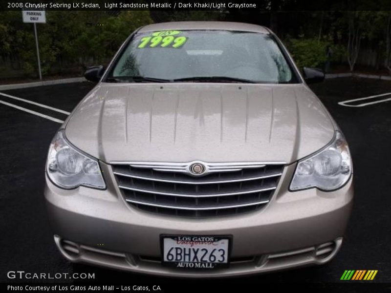 Light Sandstone Metallic / Dark Khaki/Light Graystone 2008 Chrysler Sebring LX Sedan