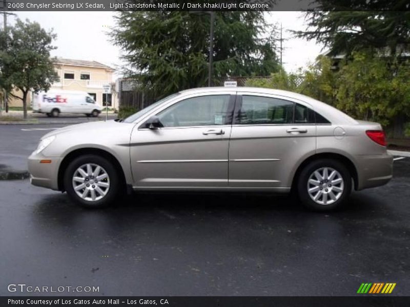 Light Sandstone Metallic / Dark Khaki/Light Graystone 2008 Chrysler Sebring LX Sedan