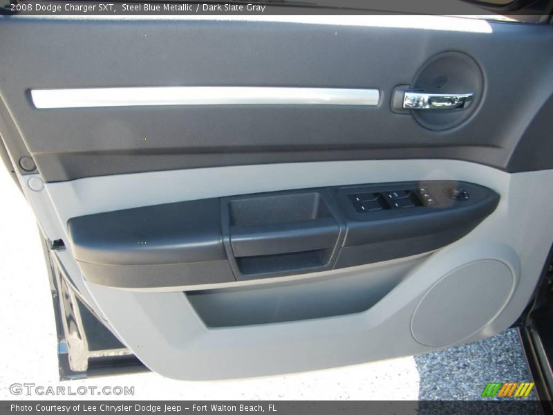 Steel Blue Metallic / Dark Slate Gray 2008 Dodge Charger SXT