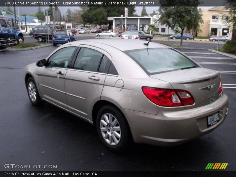 Light Sandstone Metallic / Dark Khaki/Light Graystone 2008 Chrysler Sebring LX Sedan