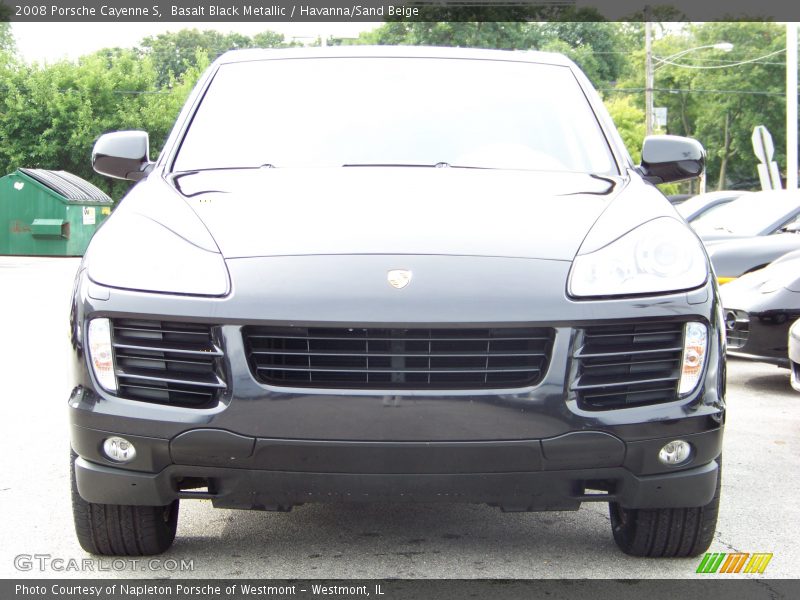 Basalt Black Metallic / Havanna/Sand Beige 2008 Porsche Cayenne S