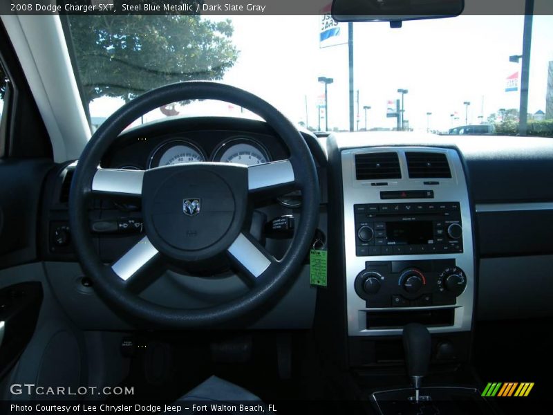 Steel Blue Metallic / Dark Slate Gray 2008 Dodge Charger SXT
