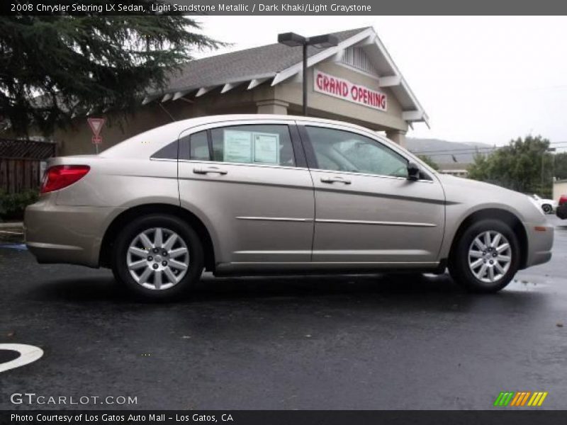 Light Sandstone Metallic / Dark Khaki/Light Graystone 2008 Chrysler Sebring LX Sedan