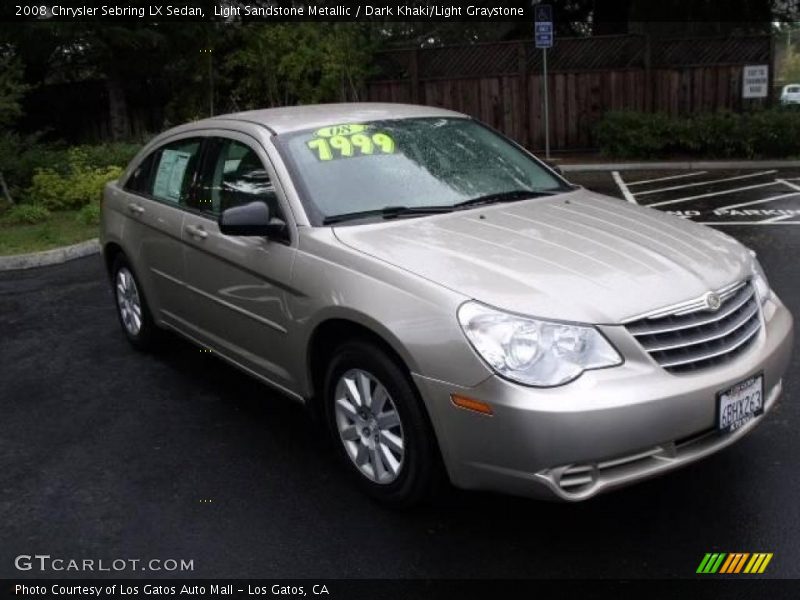 Light Sandstone Metallic / Dark Khaki/Light Graystone 2008 Chrysler Sebring LX Sedan