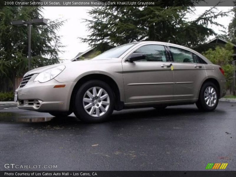 Light Sandstone Metallic / Dark Khaki/Light Graystone 2008 Chrysler Sebring LX Sedan