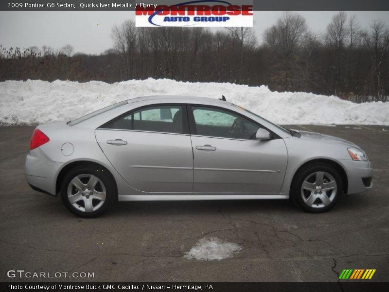 Quicksilver Metallic / Ebony 2009 Pontiac G6 Sedan