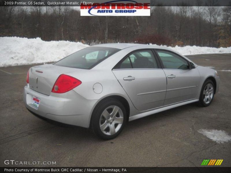 Quicksilver Metallic / Ebony 2009 Pontiac G6 Sedan