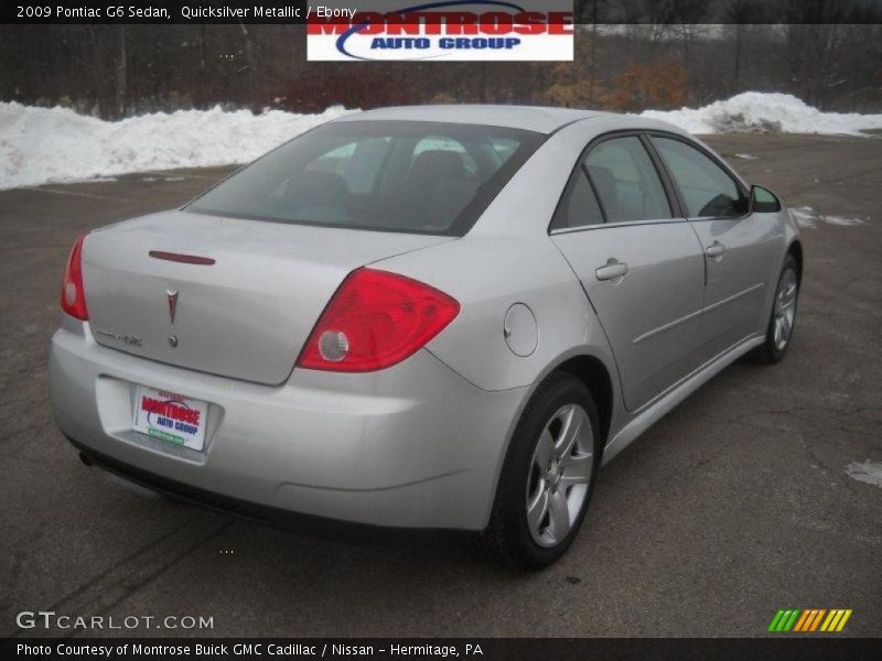 Quicksilver Metallic / Ebony 2009 Pontiac G6 Sedan