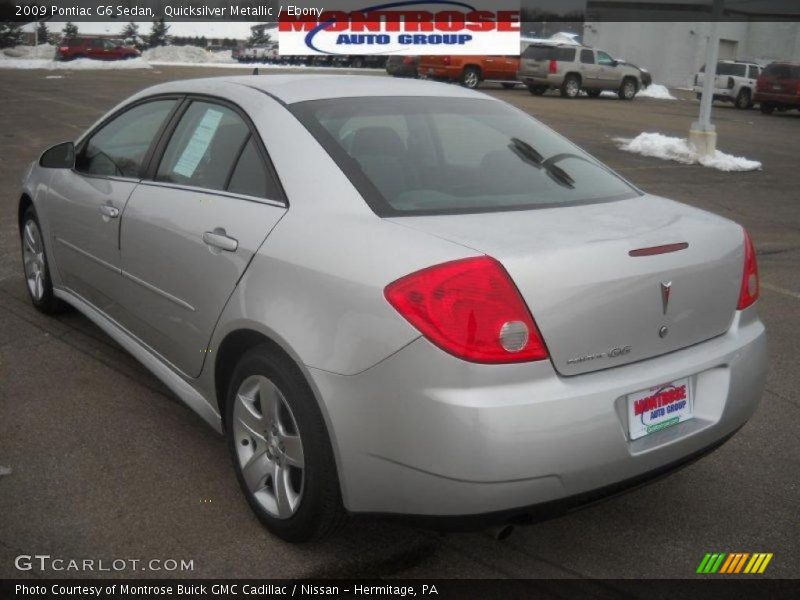 Quicksilver Metallic / Ebony 2009 Pontiac G6 Sedan