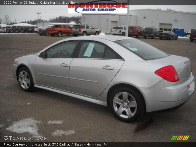 Quicksilver Metallic / Ebony 2009 Pontiac G6 Sedan