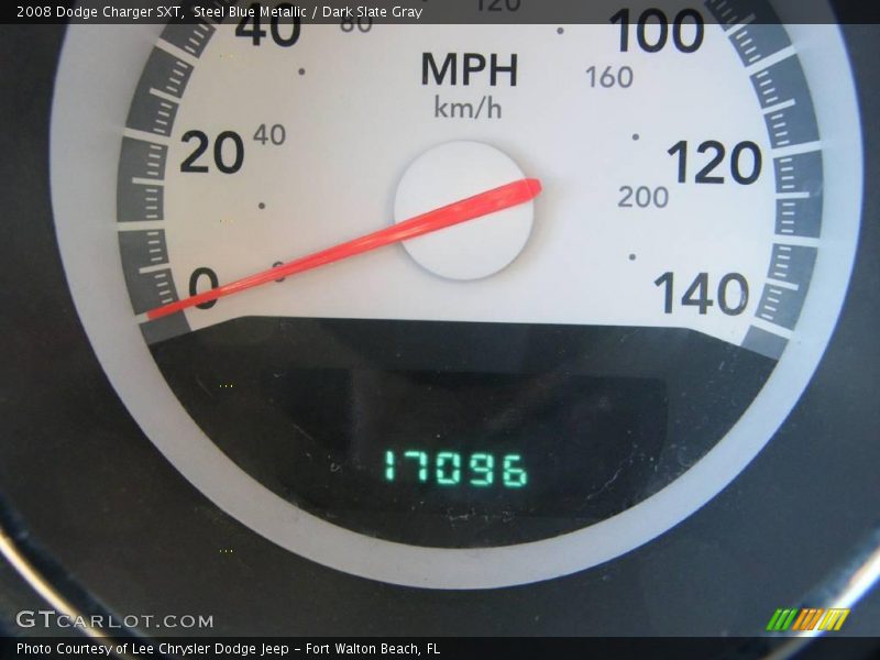 Steel Blue Metallic / Dark Slate Gray 2008 Dodge Charger SXT