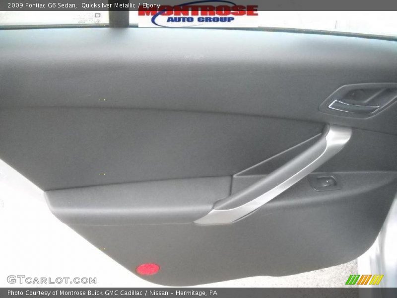 Quicksilver Metallic / Ebony 2009 Pontiac G6 Sedan