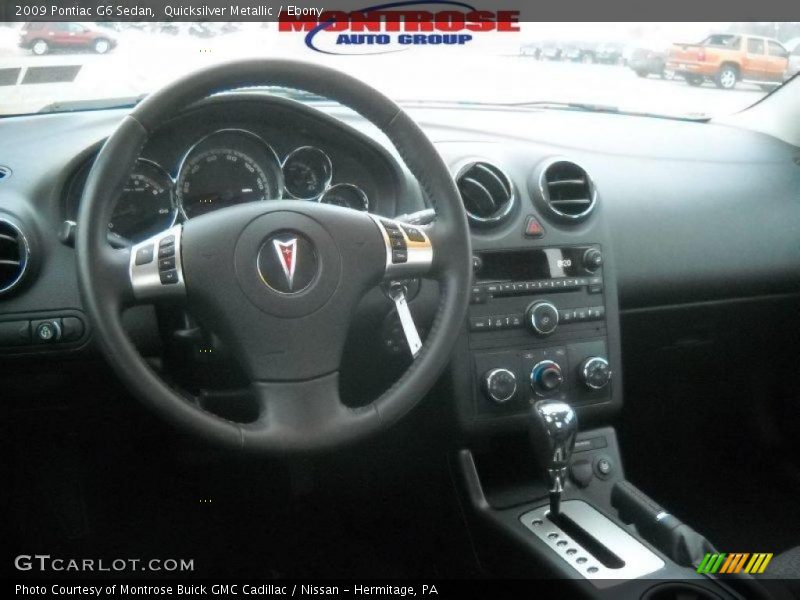Quicksilver Metallic / Ebony 2009 Pontiac G6 Sedan