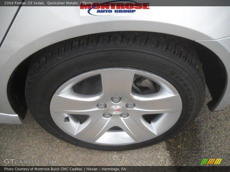 Quicksilver Metallic / Ebony 2009 Pontiac G6 Sedan