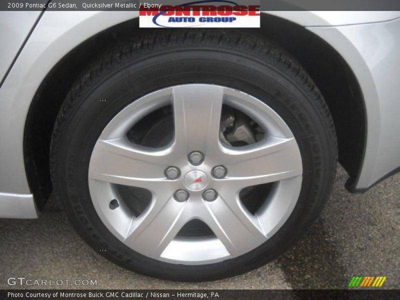 Quicksilver Metallic / Ebony 2009 Pontiac G6 Sedan