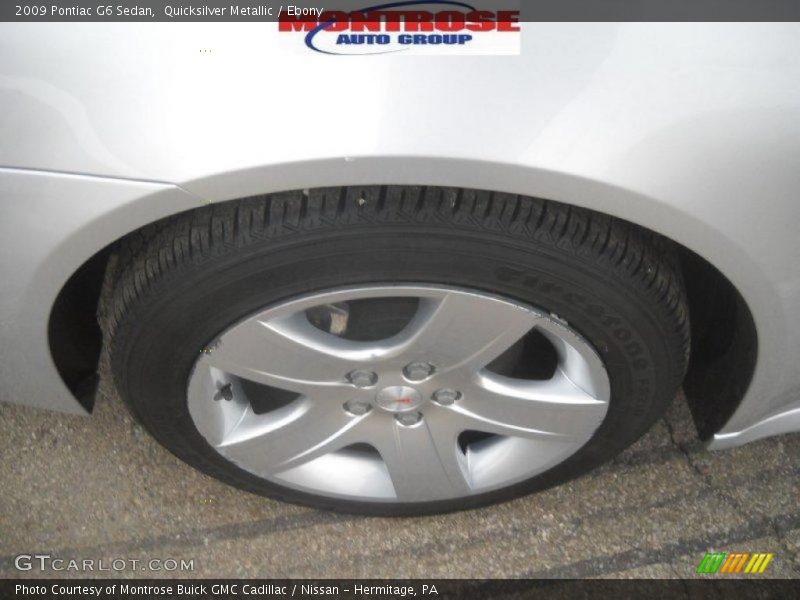 Quicksilver Metallic / Ebony 2009 Pontiac G6 Sedan