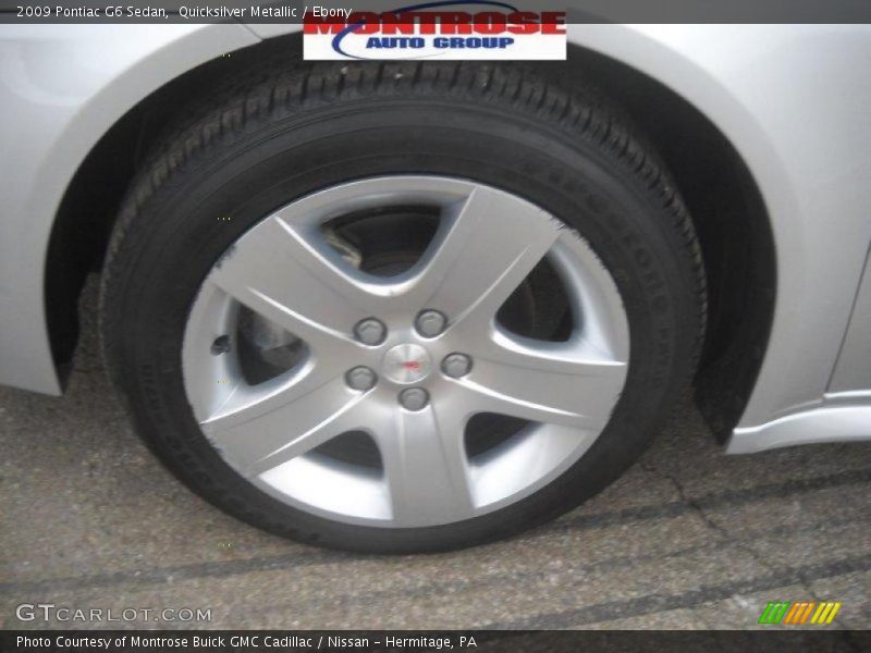 Quicksilver Metallic / Ebony 2009 Pontiac G6 Sedan
