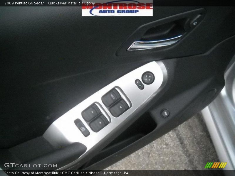 Quicksilver Metallic / Ebony 2009 Pontiac G6 Sedan