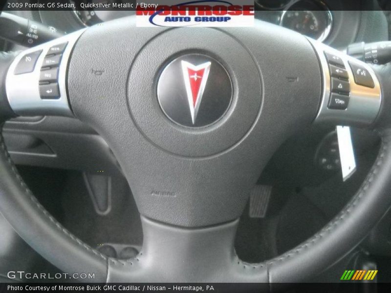 Quicksilver Metallic / Ebony 2009 Pontiac G6 Sedan