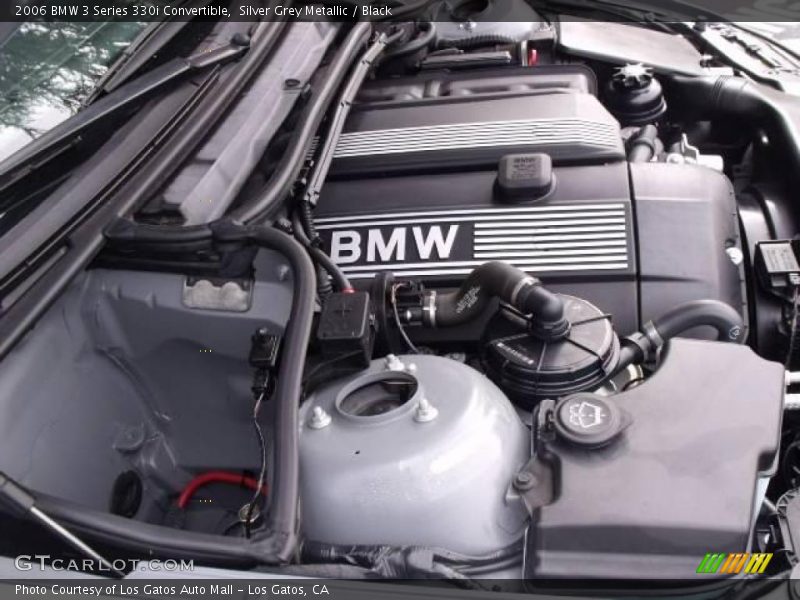 Silver Grey Metallic / Black 2006 BMW 3 Series 330i Convertible
