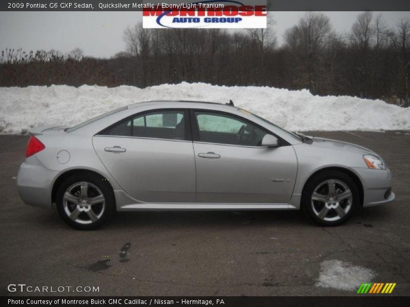 Quicksilver Metallic / Ebony/Light Titanium 2009 Pontiac G6 GXP Sedan