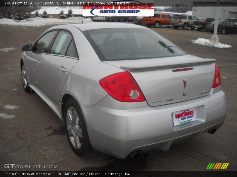 Quicksilver Metallic / Ebony/Light Titanium 2009 Pontiac G6 GXP Sedan