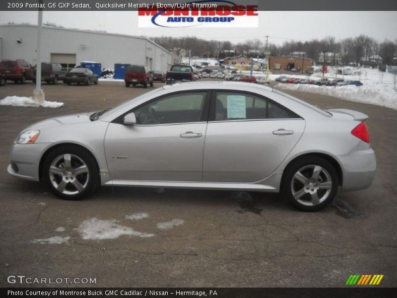 Quicksilver Metallic / Ebony/Light Titanium 2009 Pontiac G6 GXP Sedan
