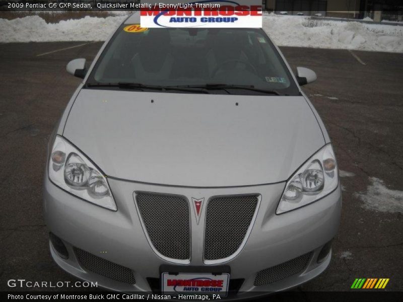 Quicksilver Metallic / Ebony/Light Titanium 2009 Pontiac G6 GXP Sedan