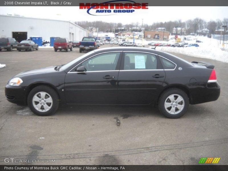 Black / Gray 2008 Chevrolet Impala LT