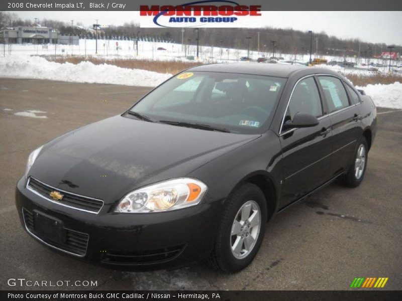 Black / Gray 2008 Chevrolet Impala LT