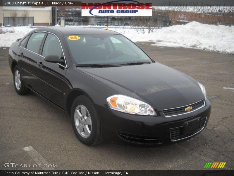 Black / Gray 2008 Chevrolet Impala LT