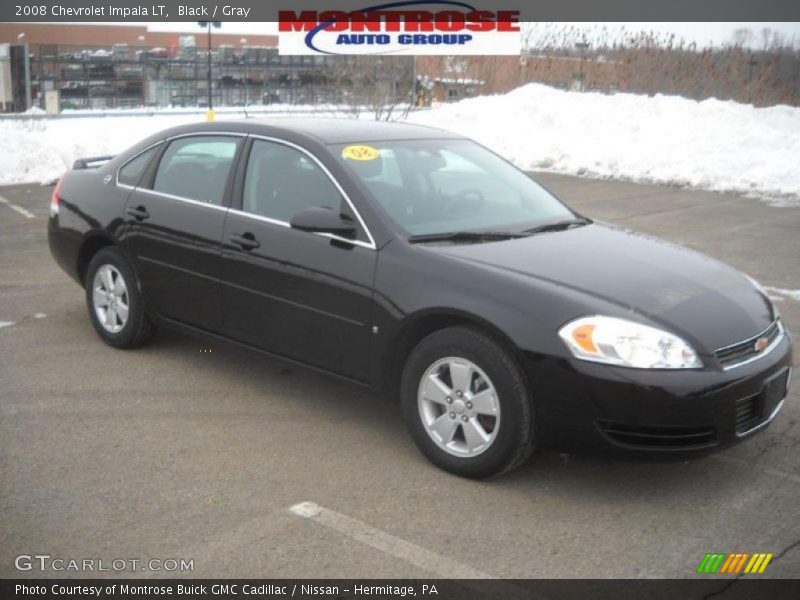 Black / Gray 2008 Chevrolet Impala LT