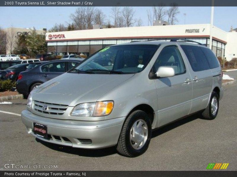 Silver Shadow Pearl / Gray 2003 Toyota Sienna LE