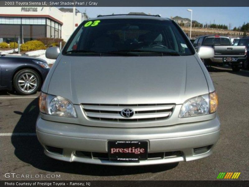 Silver Shadow Pearl / Gray 2003 Toyota Sienna LE