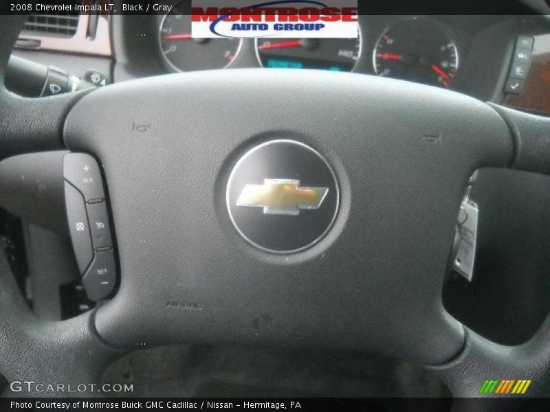 Black / Gray 2008 Chevrolet Impala LT
