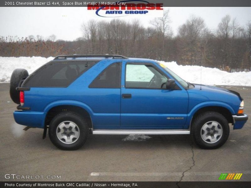 Space Blue Metallic / Medium Gray 2001 Chevrolet Blazer LS 4x4