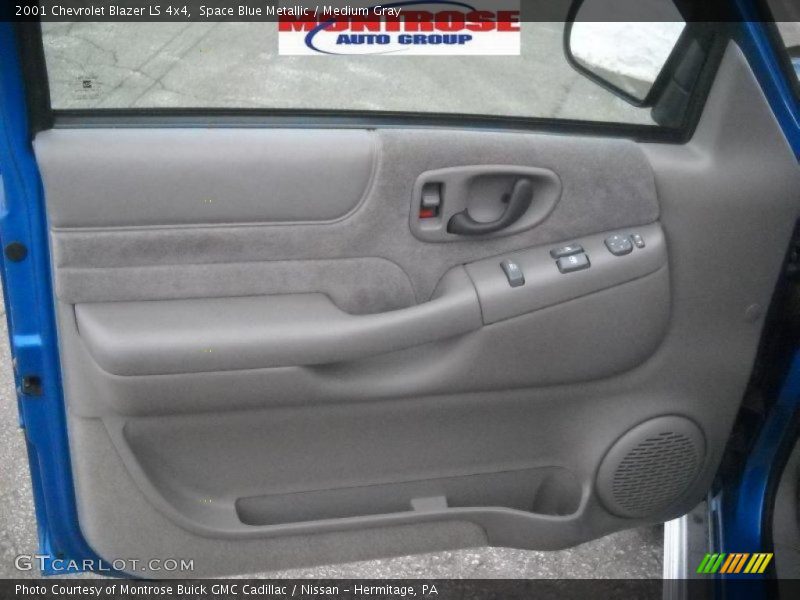 Space Blue Metallic / Medium Gray 2001 Chevrolet Blazer LS 4x4