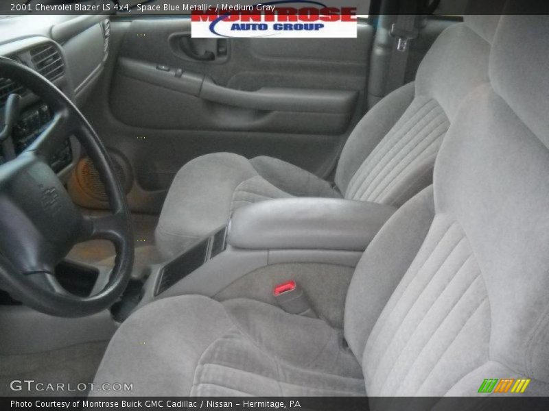 Space Blue Metallic / Medium Gray 2001 Chevrolet Blazer LS 4x4