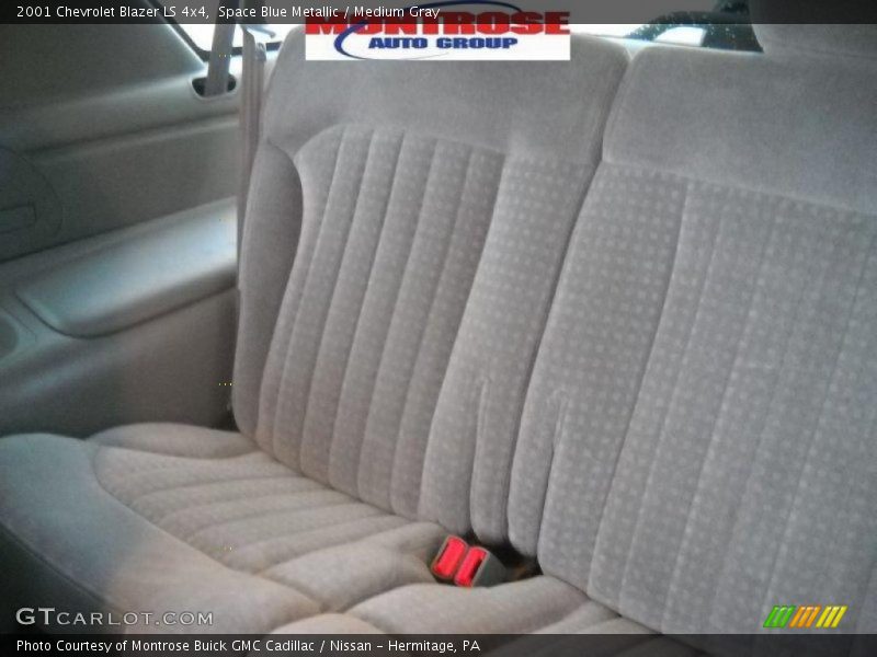 Space Blue Metallic / Medium Gray 2001 Chevrolet Blazer LS 4x4