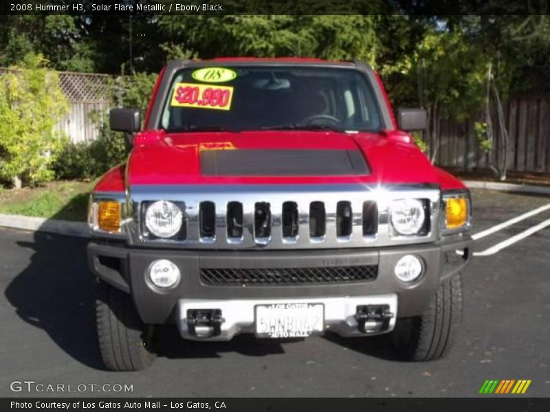 Solar Flare Metallic / Ebony Black 2008 Hummer H3