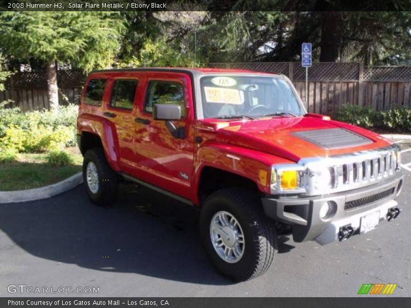 Solar Flare Metallic / Ebony Black 2008 Hummer H3