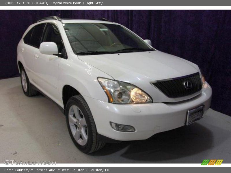 Crystal White Pearl / Light Gray 2006 Lexus RX 330 AWD